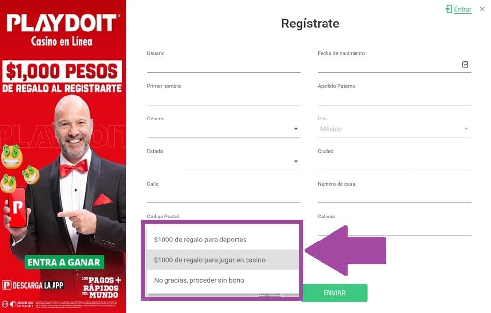 Paso 1: Regístrate en la web de Playdoit,