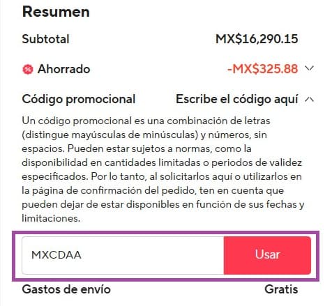 Paso 5: Confirma el descuento