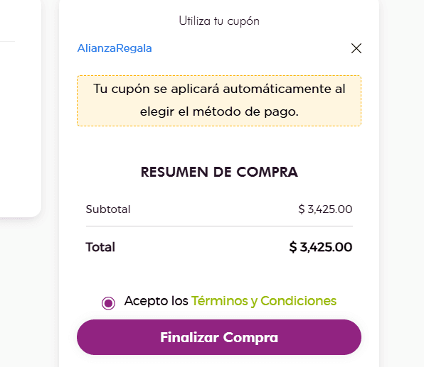 Paso 4: Aplica el cupón
