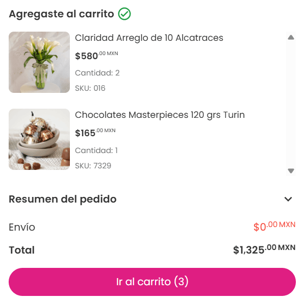 Paso 2: Selecciona el producto o producto que deseas comprar