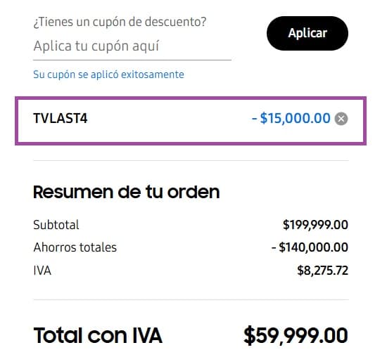 Paso 4: Aplica el cupón