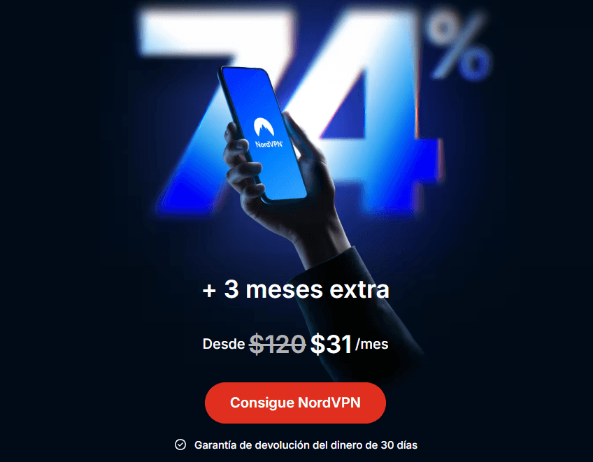 Paso 1: Entra a la página oficial de NordVPN