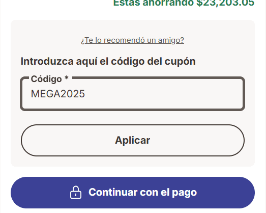 Paso 4: En el recuadro agrega el código disponible