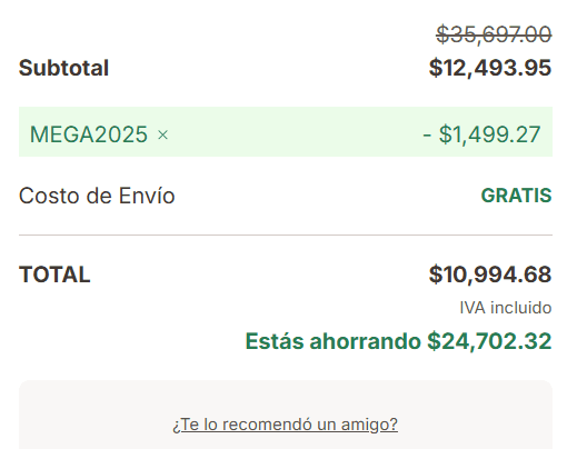 Paso 5: Confirma el descuento