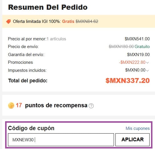 Paso 5: Confirma el descuento