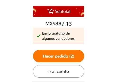 Paso 2: Verás una ventana con el total de tus artículos