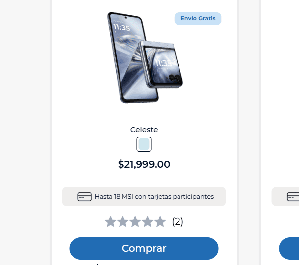 Paso 1: En la página oficial de Motorola explora el catálogo