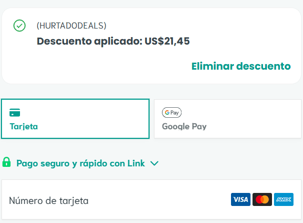 Paso 5: Confirma el descuento