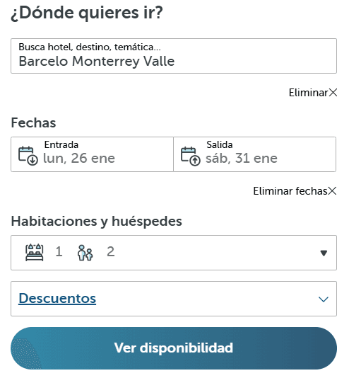 Paso 2: Configura tus fechas de entrada