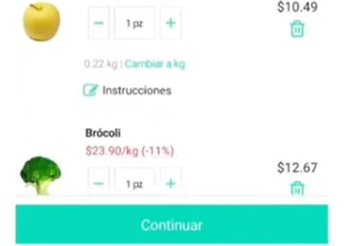 Paso 3: Si en tu pedido todo es correcto, desplázate hasta abajo
