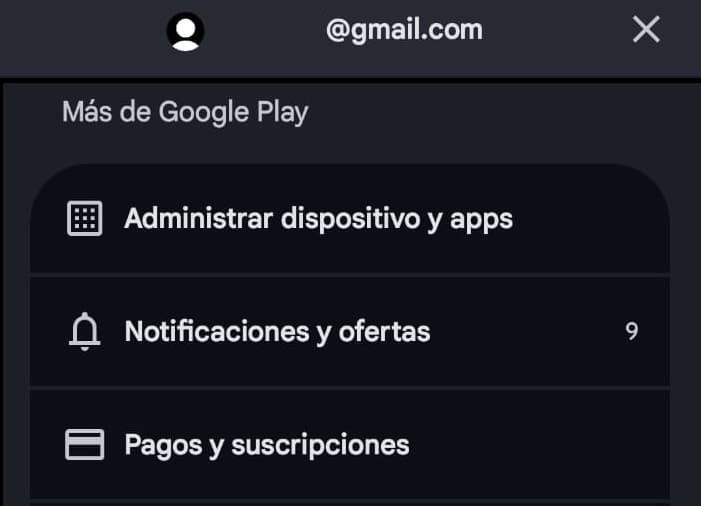 Paso 2: Verás una lista de opciones, elige Pagos