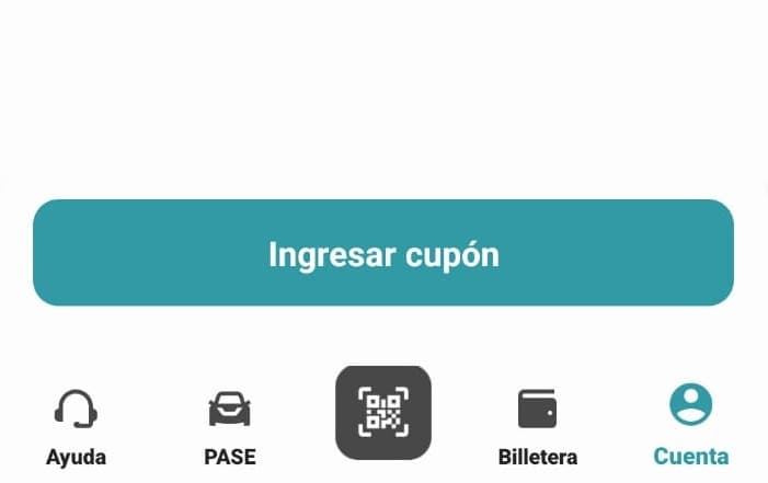 Paso 3: Verás el botón azul "Ingresar cupón", da clic