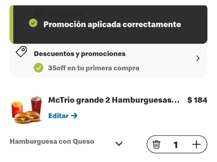 Paso 5: Confirma el descuento