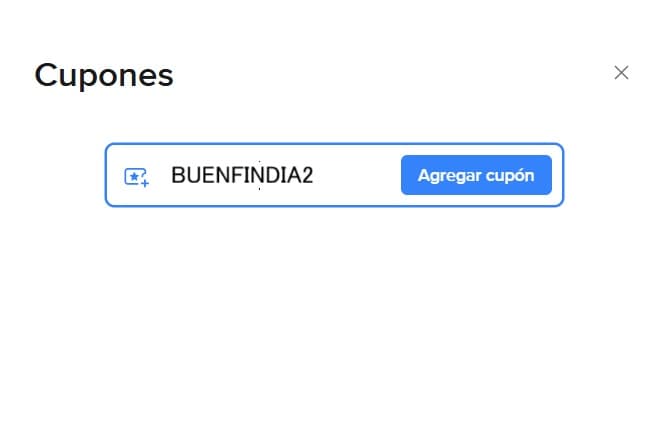 Paso 4: En el recuadro pega o escribe el código Mercado Libre