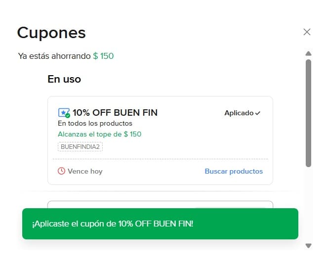 Paso 5: Confirma el descuento