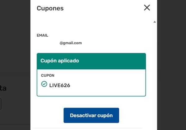 Paso 5: Confirma el descuento