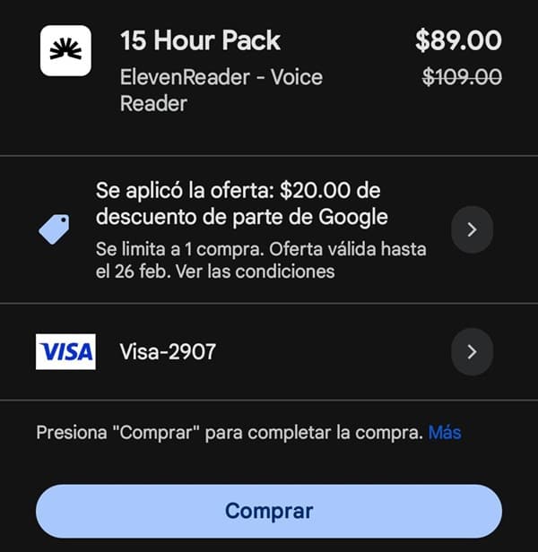 Paso 3: Revisa la compra