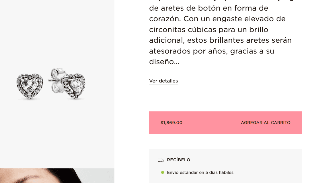Paso 1: Selecciona tus productos favoritos en la web de Pandora