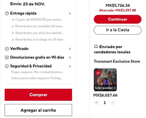 Paso 1: Ingresa a la web de AliExpress, explora el catálogo