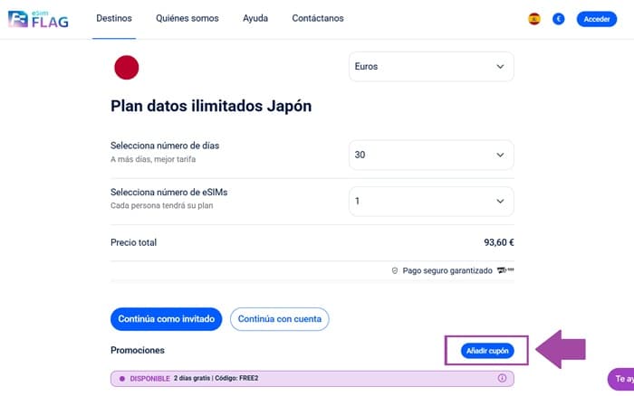 Paso 2: Abre el checkout