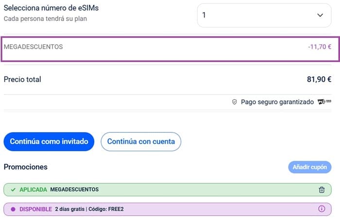 Paso 4: Aplica el cupón
