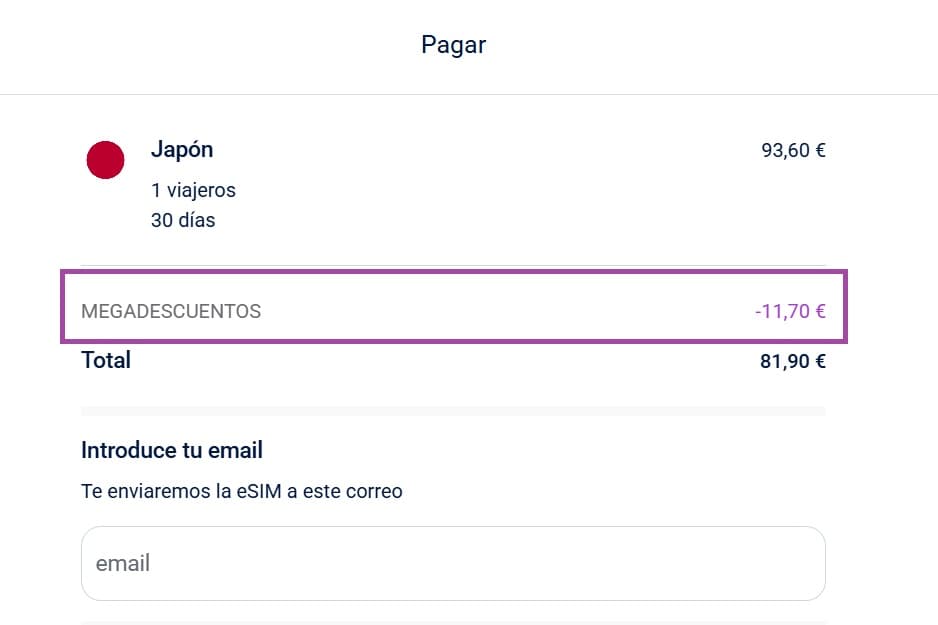 Paso 5: Confirma el descuento