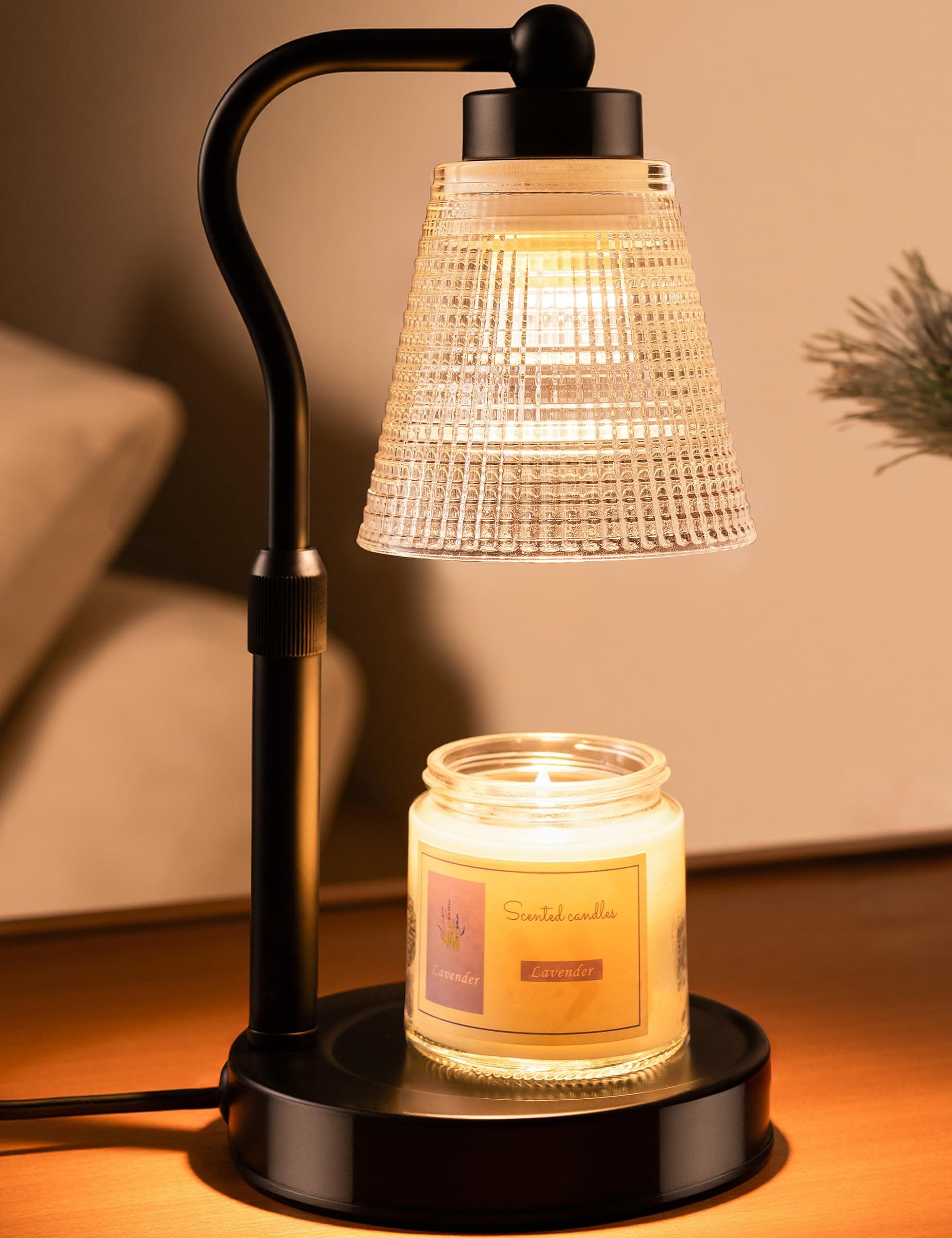 Lámpara calentadora de velas ajustable con temporizador