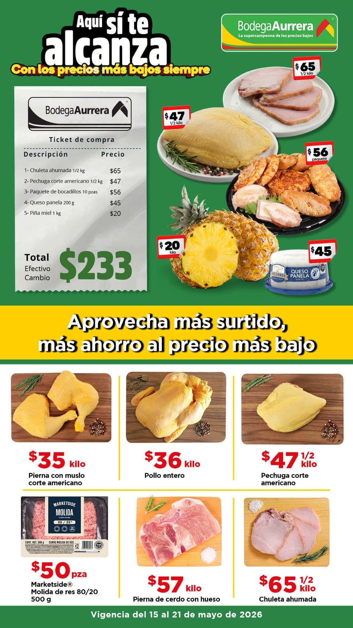 Bodega Aurrera: Tianguis de Frutas y Verduras a Precio Especial - 21 de Mayo 2026