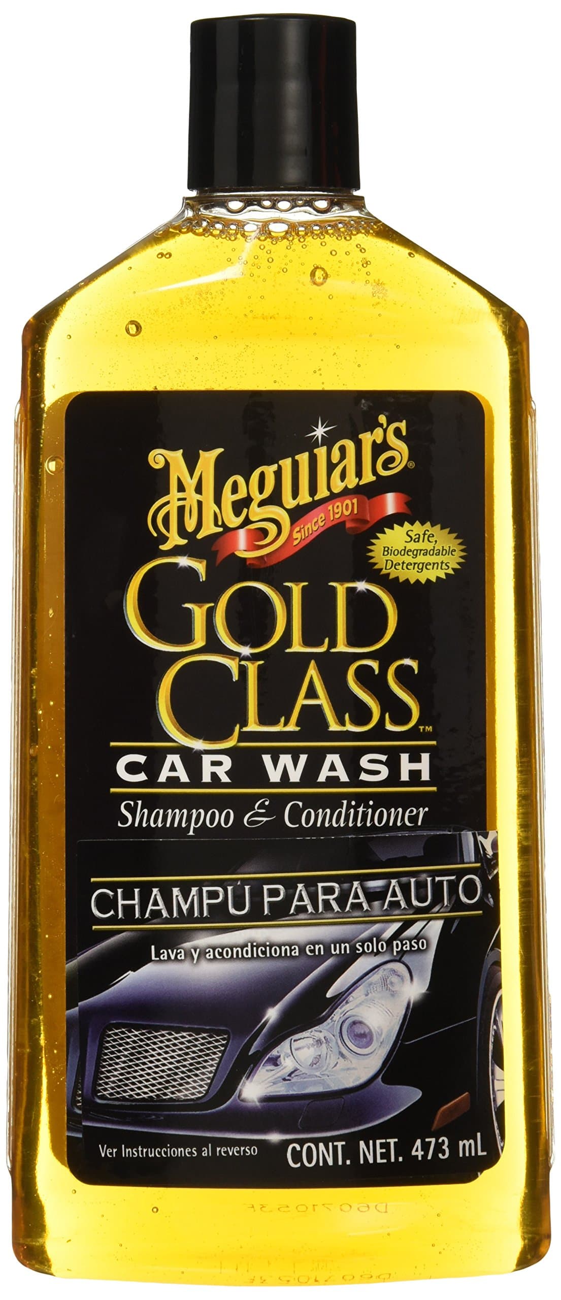 Champú Gold Class Meguiar's de 473 ml para un lavado premium