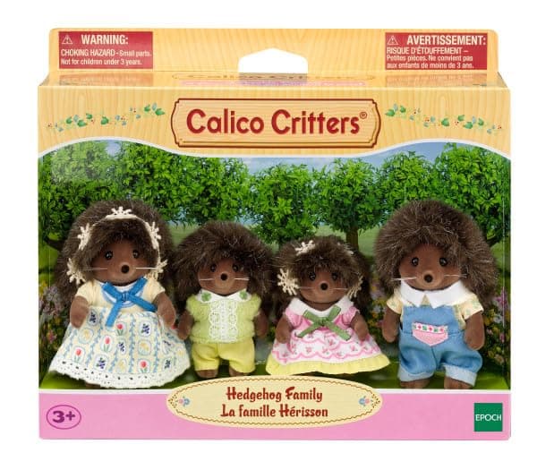 Familia de Erizos Calico Critters: Set de 4 Figuras Coleccionables