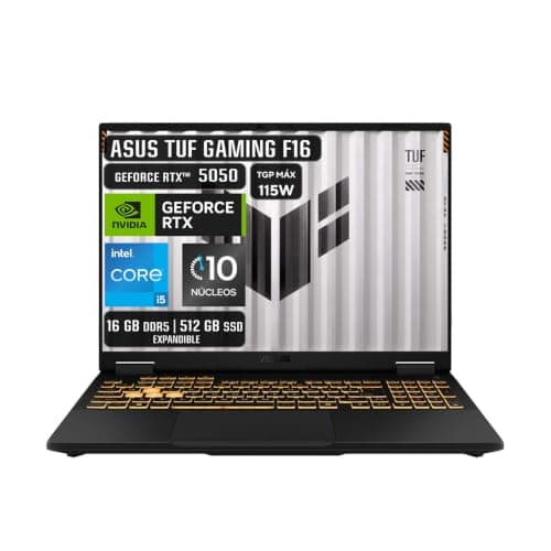 ASUS TUF Gaming F16 con Intel Core i5 y RTX 5050