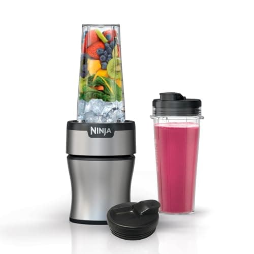 NINJA Licuadora Personal Nutri-Blender 700W, 2 Vasos Portátiles, Ideal para Smoothies