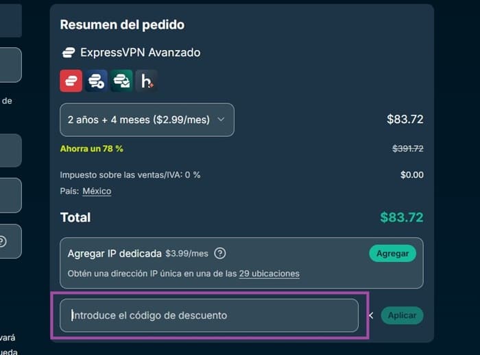 Paso 5: Confirma el descuento