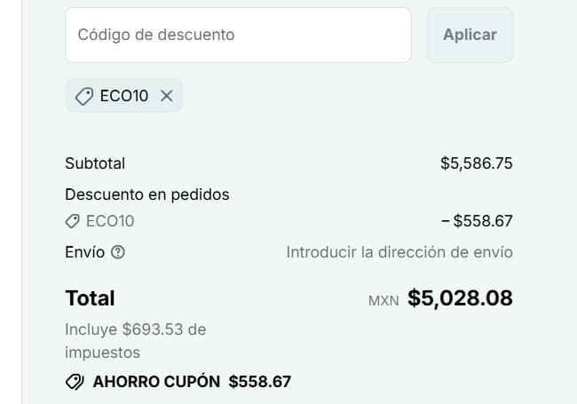 Paso 5: ¡Y listo! Verás el descuento aplicado