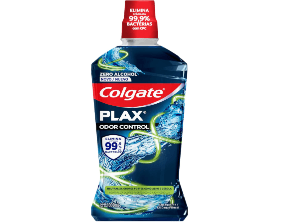 Colgate Enjuague Bucal Plax Odor Control 1L - Neutraliza Olores por 12 Horas