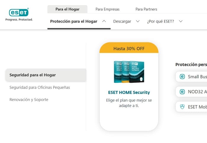 Paso 1: Entra a la web de Eset