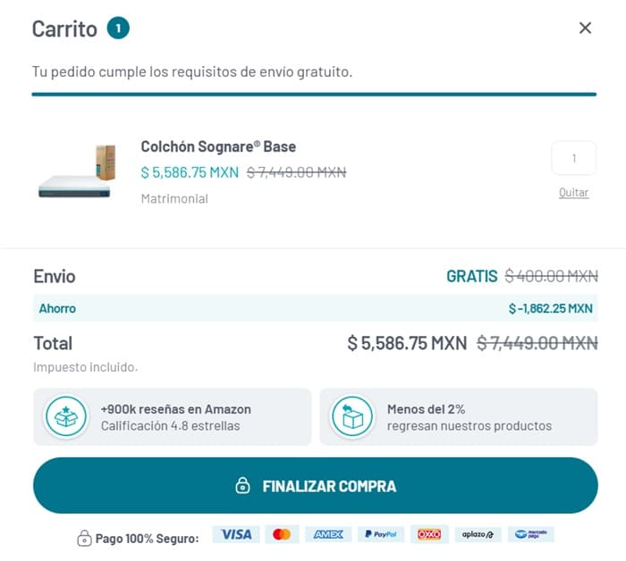 Paso 3: Revisa la compra