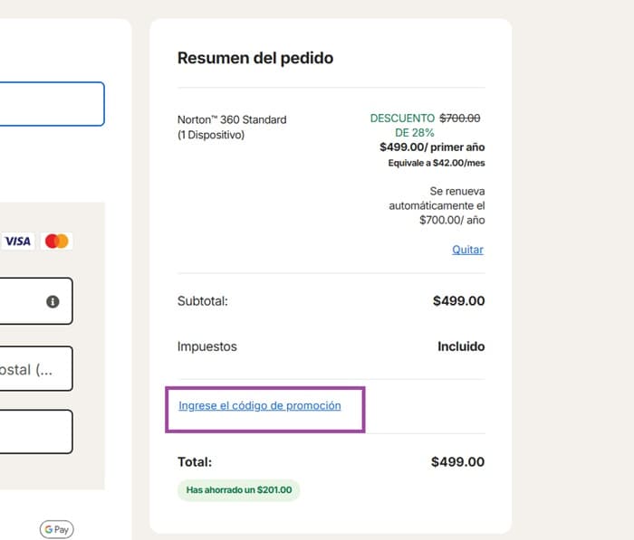 Paso 3: Revisa la compra