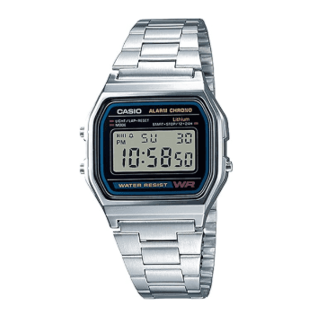 Casio A158WA-1R Reloj Digital Unisex Plateado - 37% de Descuento
