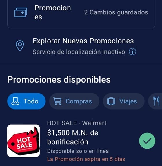 Paso 5: Y listo, verás que la promoción ya está activada