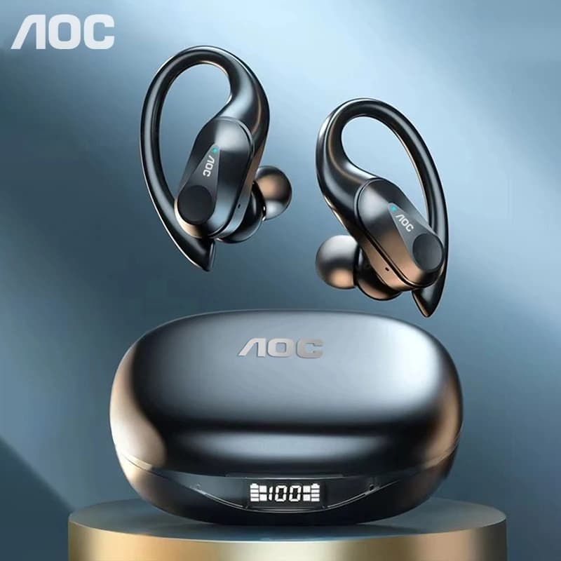 Choice AOC Auriculares Inalámbricos Bluetooth 6.0, Impermeables y de Baja Latencia LP75