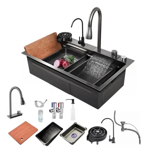 Fregadero de Acero Inoxidable Bokoptyr 80x45cm - con $2,900 de descuento