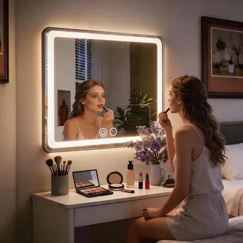 Dashline Espejo Rectangular Inteligente con Luz LED Táctil 3 Colores - $461.63