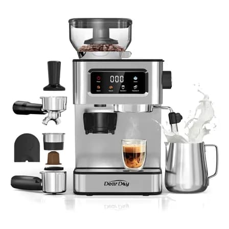 Cafetera Dear con Molinillo Integrado y Accesorios
