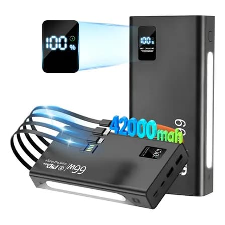 Batería Portátil Power Bank 35000mAh 66W Carga Rápida