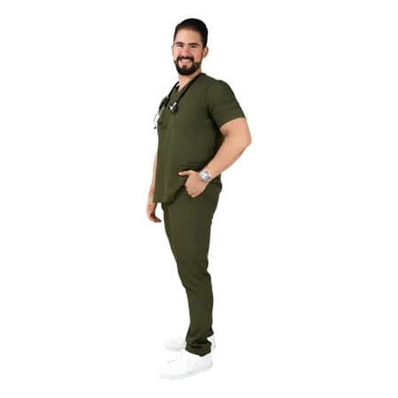 Pijama Quirúrgica Para Hombre Corte Recto Uniforme