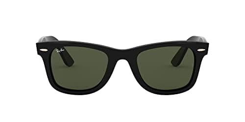 Lentes oscuros anteojos de sol Wayfarer Ease RB4340, RAY-BAN, Unisex adulto, Negro/Verde, 50 mm