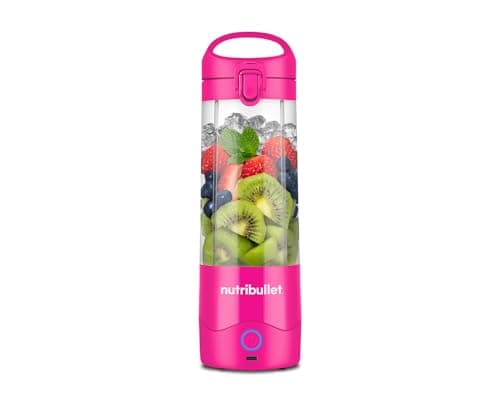 NutriBullet Licuadora Portátil Rosa 4 Piezas - Ideal para Smoothies