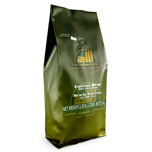 Café en grano tostado Mezcla Espresso, Bolsa 1 kilogramo - The Italian Coffee Company