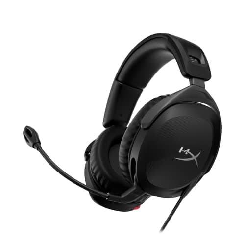 HyperX Cloud Stinger 2 (Nueva versión): Grandeza Refinada, Audífonos supraaurales livianos con micrófono, función giratoria para silenciar, Controladores de 50 mm, compatibles con PC, Negro, 519T1AA